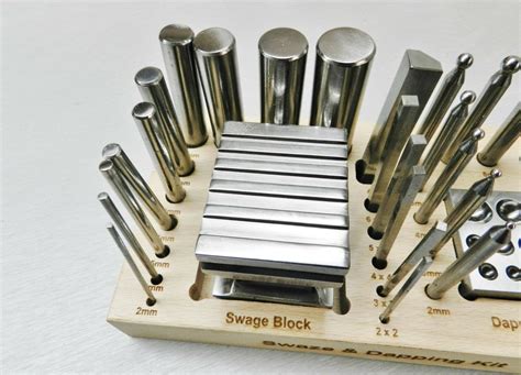 30 Piece Dapping Punch And Swage Block Forming Block Set Of Tools