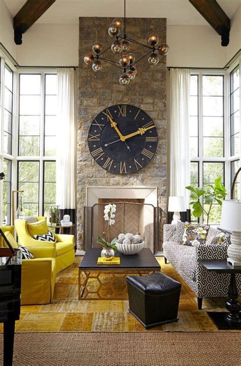 Large Wall Clocks Over Fireplace Home Ideas