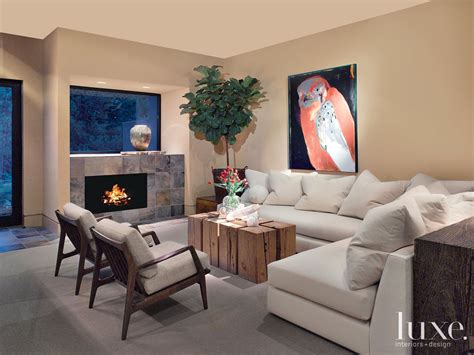 Neutral Modern Sitting Room Luxe Interiors Design