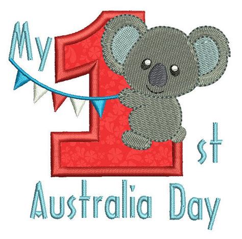 Australian Machine Embroidery Design Babies First Australia Etsy