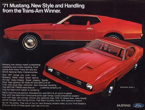 Selling The 1971 Mustang Mach 1 Hemmings Daily