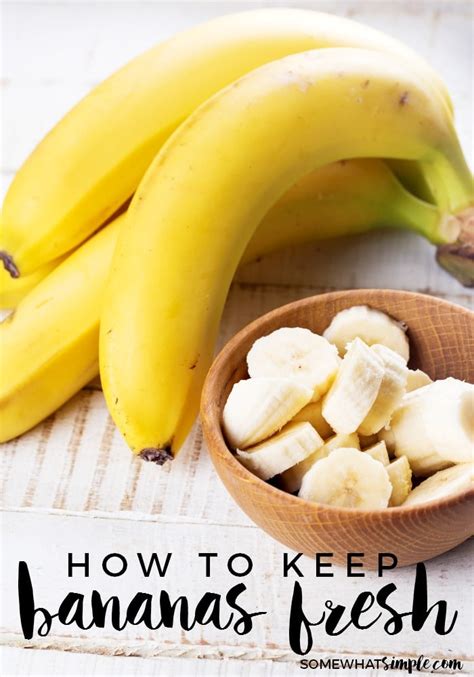How To Keep Bananas Fresh Easy Kitchen Hack By Somewhat Simple