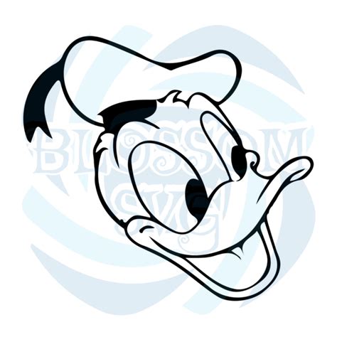 Donald Duck Svg Free Disney Svg Cartoon Svg Face Svg