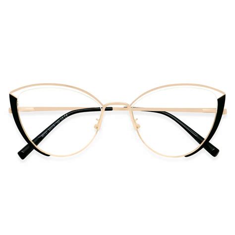 95721 Cat Eye Black Eyeglasses Frames Leoptique