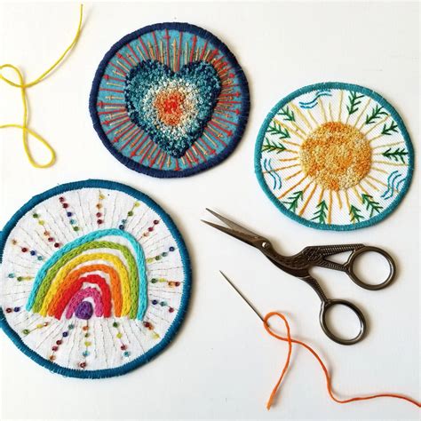 Diy Embroidered Patch Workshop Assembly Gather Create