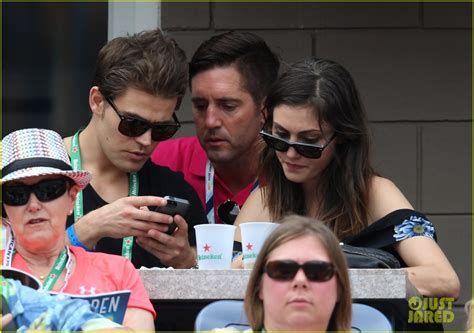 Paul Wesley And Phoebe Tonkin Get Cuddly At Us Open 2014 Photo 3187141