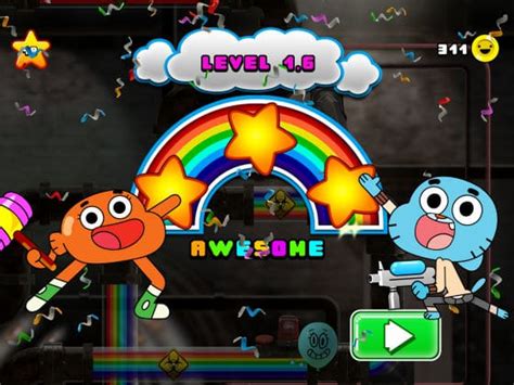 Gumball Rainbow Ruckus Hilfe Der Regenbogen Ist Verborgt Check App