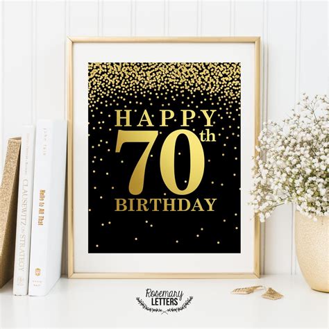 Free Printable 70th Birthday Templates