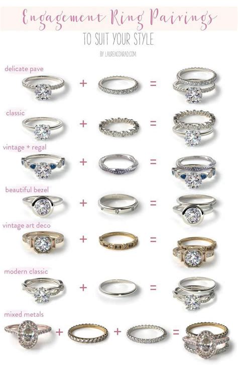 7 Different Engagement Wedding Band Pairings Find Your Perfect Ring Pairing With Favorite