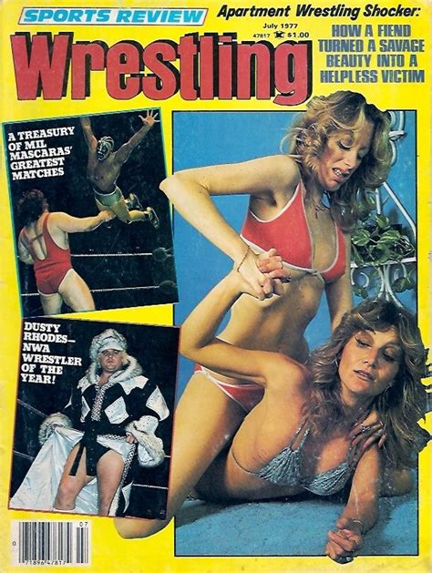 July 1977 Mil Mascaras Doug Gilbert Dusty Rhodes Apartment House Girl Wrestling Apartment