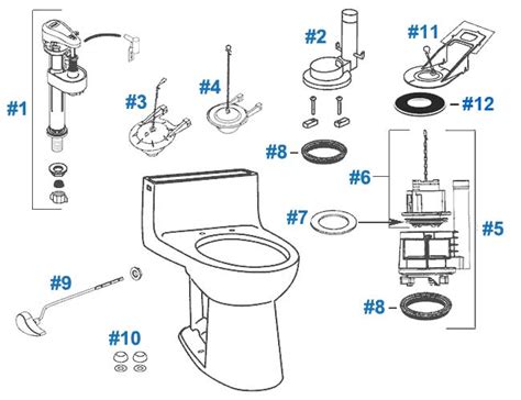 Toto Supreme Toilet Replacement Parts