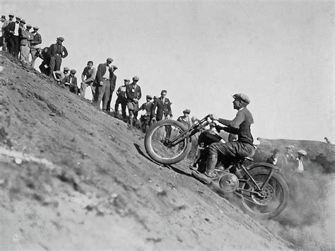 Vintage Motorcycle Hill Climb 3 Photograph By Dk Digital
