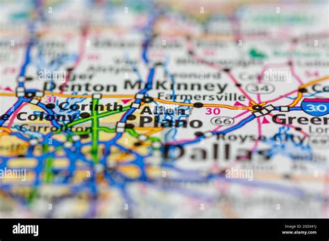 Map Of Allen Texas Hi Res Stock Photography And Images Alamy