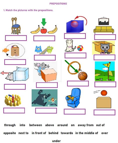Prepositions Of Place And Movement Worksheet Presente Simple Prepositions Second Language