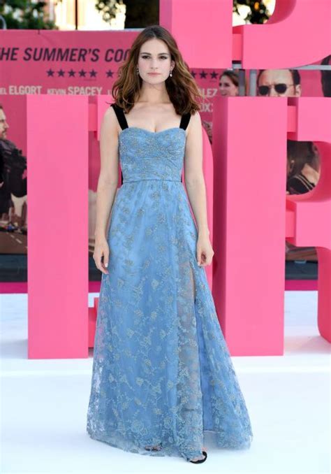 Lily James Stuns In Oscar De La Renta Gown At The Mamma Mia 2