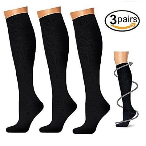 Charmking Pairs Copper Compression Socks For Women Men Circulation