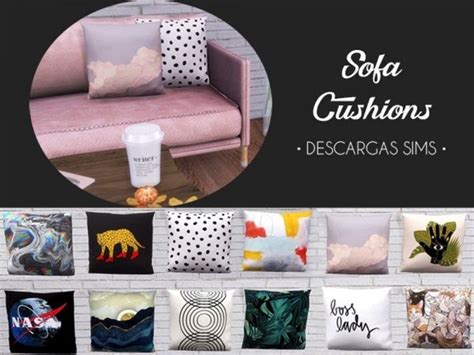 Sofa Cushions Cushions On Sofa Sims Sims 4