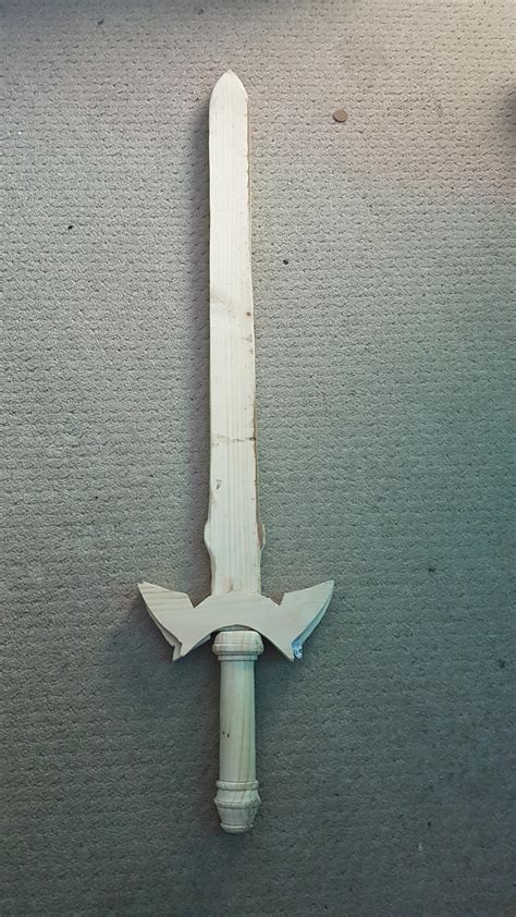 Im Attempting To Make The Master Sword Our Of Wood For Cosplaying As