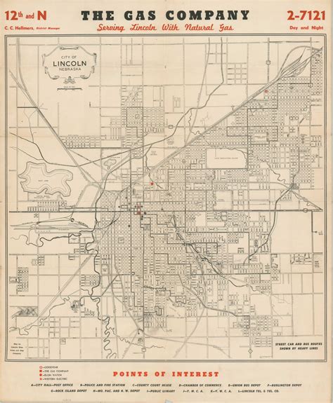 City Of Lincoln Nebraska Curtis Wright Maps