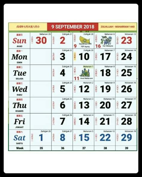 These dates may be modified as official changes are announced, so please check back regularly for updates. Holidays in Malaysia 2018 Calendar. Get ready & plan ahead ...