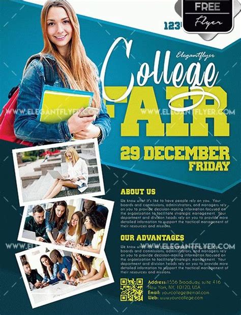 College Fair Free Psd Flyer Template Psdflyer