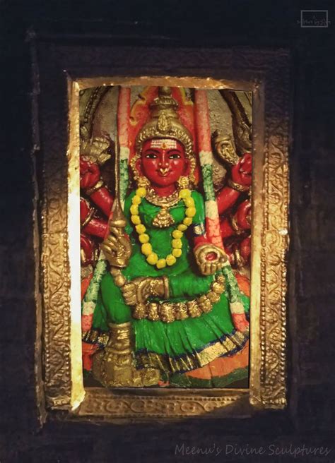 Samayapuram Mariamman Moolavar Goddess Artwork Lord Murugan