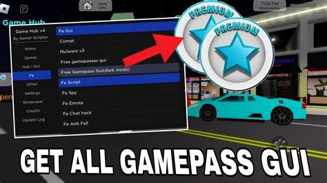 Free Get All Gamepass Roblox Script Brookhaven Hub Hydrogenfluxus