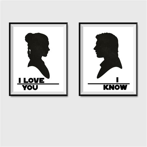 In 1977, when she auditioned for star wars: I Love You I Know Star Wars Digital Print Han Solo Princess | Etsy | Star wars art, Star wars ...