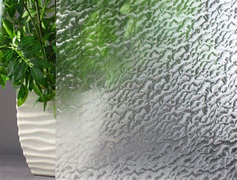 Sample Of Rippled Glass Adhesive Free R087077 Window Film And More Decorative Window Film