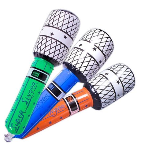 Inflatable 10 Microphones 12 Pack