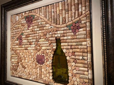 Recycled Wine Corks Wall Art Bar Decor Etsy