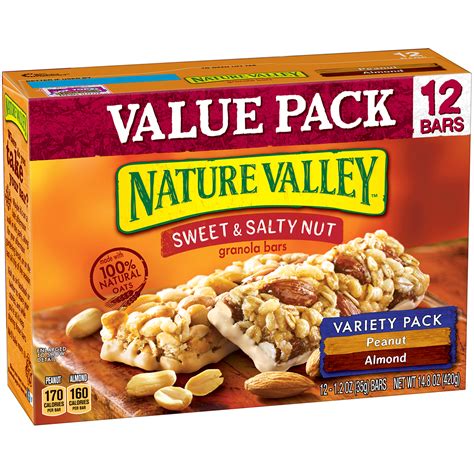 Nature Valley Granola Bars Sweet And Salty Nut Peanutalmond Variety Pack