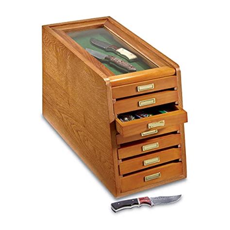 Castlecreek Collectors Cabinet Display Case Oak Pricepulse