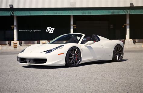 Ferrari 458 Spider On Pur Wheels Is Black And White Only