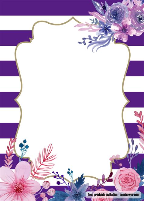 Free Lavender Purple Baby Shower Invitations Design Lavender Baby