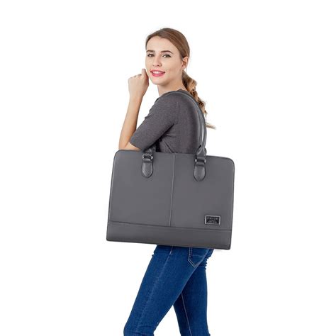 Mosiso Women Laptop Tote Bag 15 16 Inch 3 Layer Compartments Space