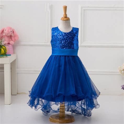 Buy Girls Fashion Navy Blue Flower Girl Dresses For 11