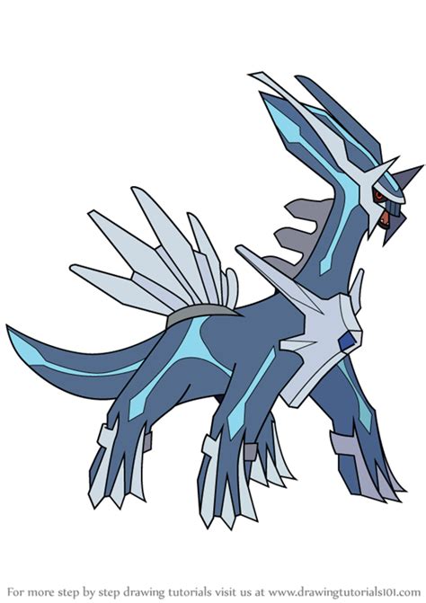 Learn How To Draw Dialga From Pokemon Pokemon Step By Step Drawing