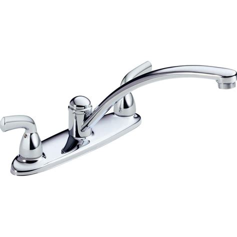 But, it should be easy to fix if you have the basic tools with you. Delta Foundations 2-Handle Standard Kitchen Faucet in ...