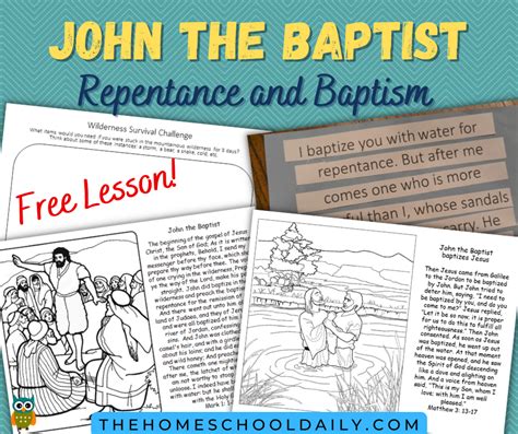 John The Baptist Activities The Homeschool Daily