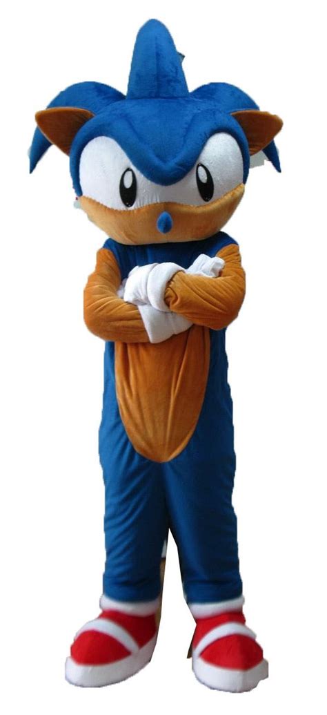 Sonic X Hedgehog Mascot Costume Adult Costume Cartoon Costumes Party