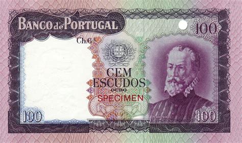Banknote Index Portugal 100 Escudo P165s