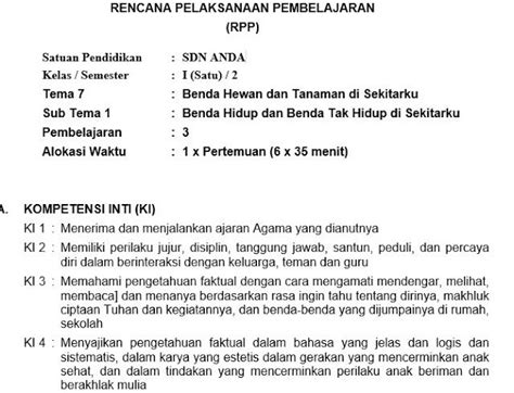 Perangkat pembelajaran tematik yang admin bagikan diatas akan selalu kami update sesuai dengan revisi terbaru yang tentunya mengikuti revisi yang dilakukan oleh pemerintah. Rpp 1 Lembar Pendidikan Agama Kristen Sd Kelas 1 6 ...