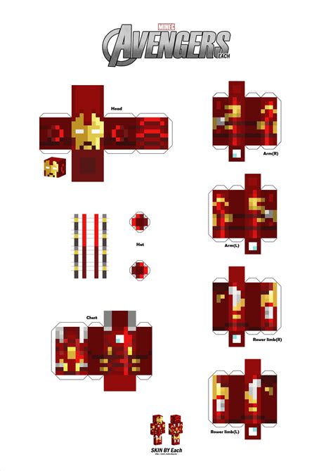 Papercraft Minecraft Skins Artesanato De Minecraft Passo A Passo Tocha Molde Printable