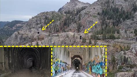 donner pass railroad tunnels and avalanche snow sheds abandoned since 1993 youtube