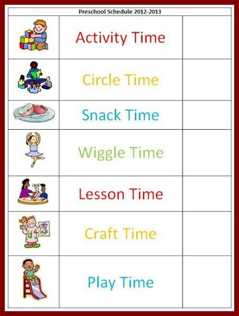 Pin By Julie Medina On Teach Preschool Schedule Daily Schedule
