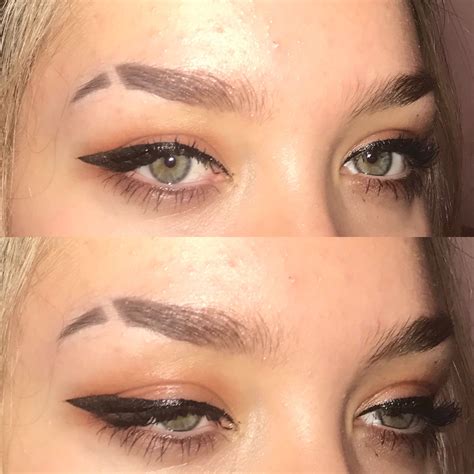 To create slits in your eyebrows, start by drawing vertical lines on your eyebrow with white eyeliner so. Pin on Eyebrow slit