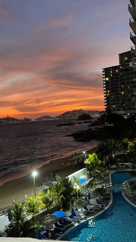 Aesthetic Beach Playa Acapulco Atardecer En 2022 Atardecer En La Playa Fotografía Del