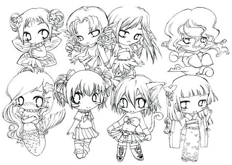 Chibi Anime Coloring Pages At Free Printable