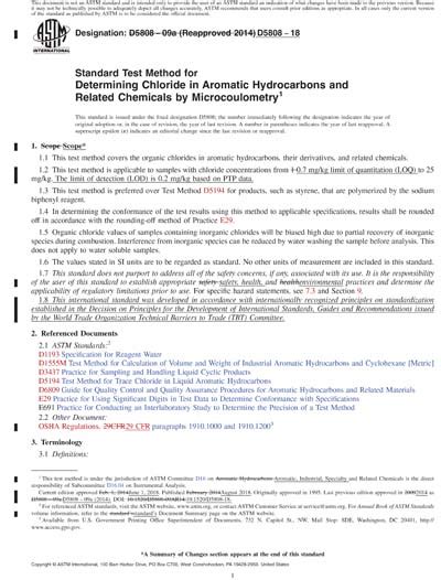 Astm D Red Standard Test Method For Determining Chloride In Hot Sex Picture